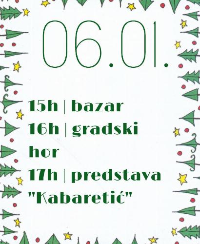 Bazar, gradski hor i predstava "Kabaretić"
