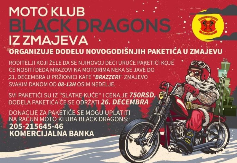 DODELA NOVOGODIŠNjIH PAKETIĆA U ZMAJEVU
