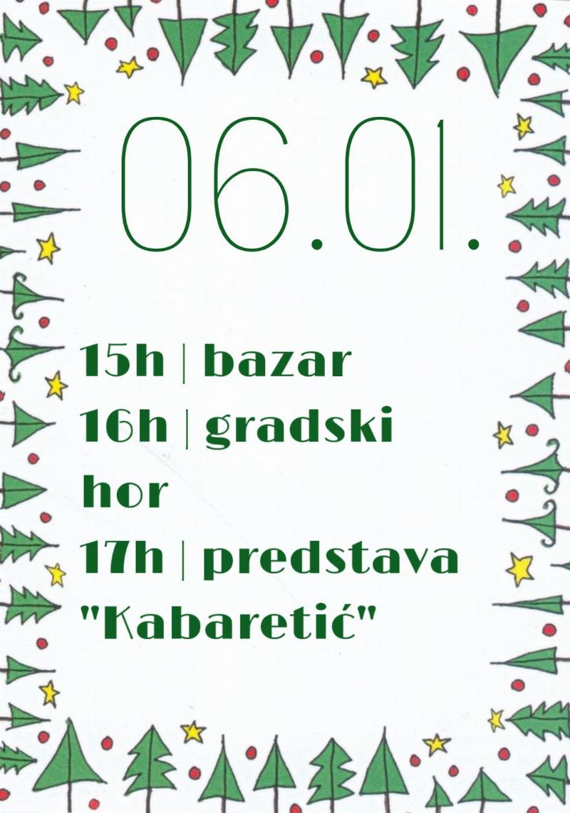 Bazar, gradski hor i predstava "Kabaretić"